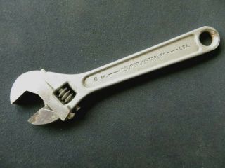 Vintage J.  H.  Williams & Co 6 " Adjustable Wrench " Superjustable " Made In Usa