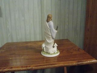 Vintage 1992 Homco Home Interior Masterpiece Porcelain Jesus The Shepard Figure 2