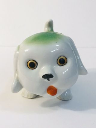 Vintage Cute Puppy Dog Ceramic Planter