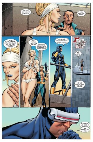 UNCANNY X - MEN 9 pg 4 WOW SEXY WHITE QUEEN IN BIKINI,  CYCLOPS NAMOR CUCKOO 2