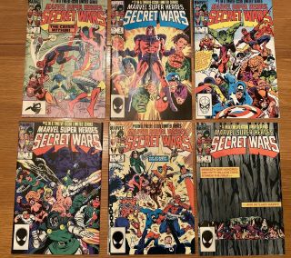 Marvel Comics Secret Wars Issues 1 - Thur - 12 Near,  No Rips,  Fold