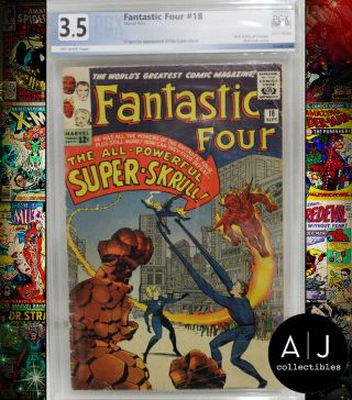 The Fantastic Four 18 Pgx 3.  5 (marvel)