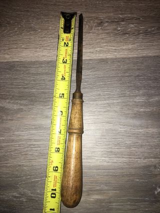 Vintage James Swan Co.  1/4 Inch Chisel Gouge Tool With Wood Handle