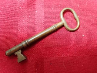 Antique Vintage 3 1/2 Inch Brass Key