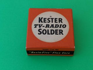 Viintage The Kester Tv Radio Solder Kester Solder Co. ,