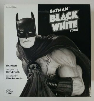 Dc Collectibles Batman Black & White Statue By David Finch Mib