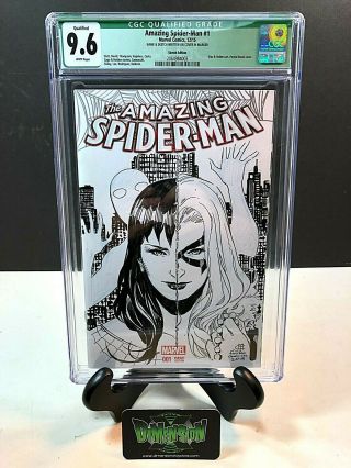 Spider - Man 1 Jim Cheung Signed,  Sketch Cgc Qualified 9.  6 Marvel 2015