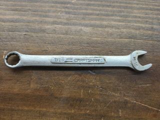 Craftsman - V - Series 7/16 " Combination Wrench 12 Point - V - 44694 Usa