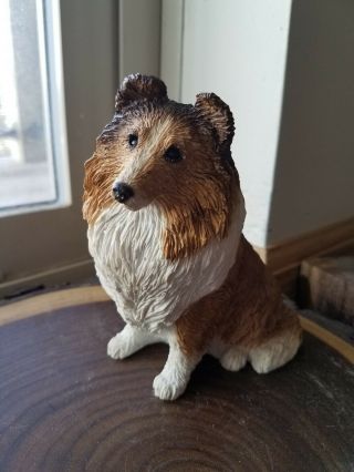 Sandicast Sheltie Shetland Sheep Dog Figurine Sandra Brue Collectible