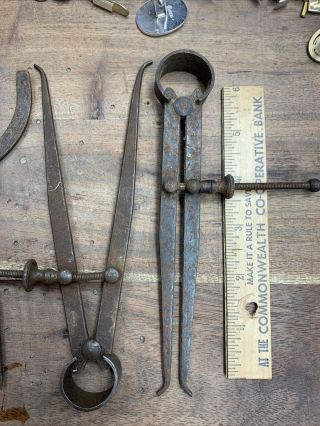 Calipers,  Vintage Machine Tools,  3 Pairs,  All 6” Size — NN.  p.  12 3