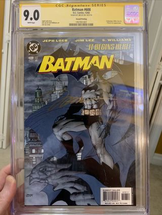 Batman 608 (2nd Printing) Cgc 9.  0 Ss Jim Lee