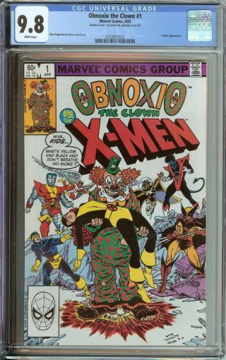 Obnoxio The Clown 1 Cgc 9.  8 White Pages Double Cover // Both Covers 9.  8