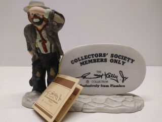 Emmett Kelly Jr Collectors Society Members Only Figurine By Flambro 5 "
