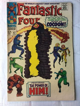 Fantastic Four 67,  Fn,  6.  5,  Oct 1967,  Jack Kirby,  First Appearance Of Warlock