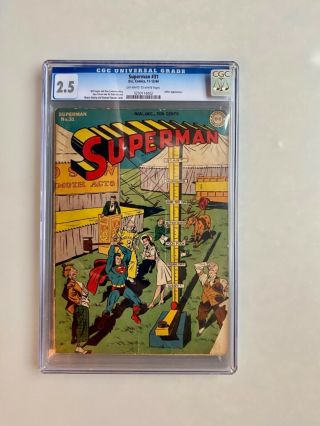 Superman 31 D.  C.  Comics 1944 Cgc 2.  5 G Golden Age