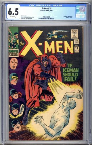 X - Men 18 - Cgc Graded 6.  5 (fn, ) 1966 - Silver Age