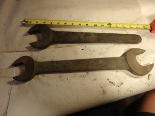 Www - 3 Vintage Billings Cast Box Wrenches - 1 5/8,  1 1/2