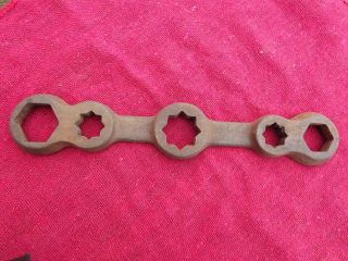 Vintage Ken Tools G - 30 Oil Drain Plug Wrench Cast Iron Fits Several Size Nuts