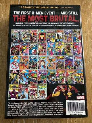 X - Men Mutant Massacre Omnibus Marvel Comics Hardcover 2
