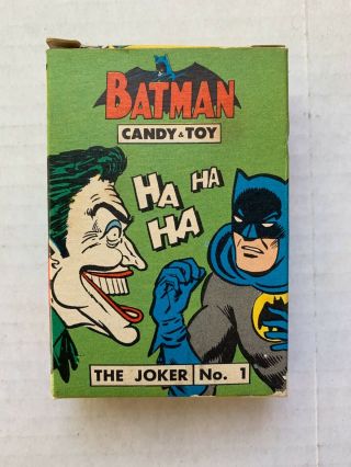 Vintage - Batman Candy And Toy Box Only - Dc Comics 1966 Joker