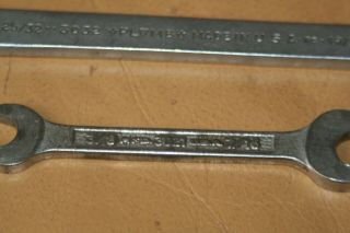 2 - Vintage Plvmb Plomb Tools 3021 7/16 x 3/8 :3032 19/32 X 25/32 Open End WRENCH 2