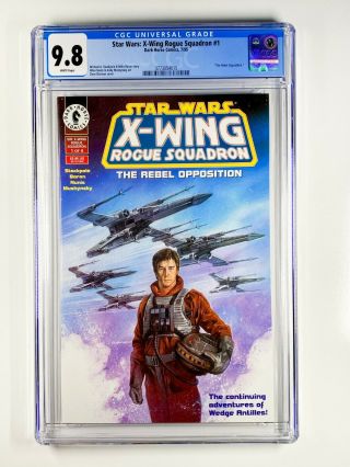 Star Wars X - Wing Rogue Squadron 1 Cgc 9.  8 Dark Horse 07/95 Wedge Antilles