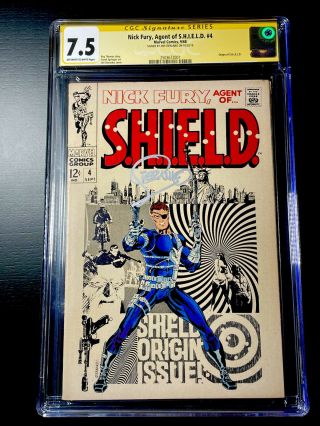 Nick Fury Agent Of Shield 4 Cgc 7.  5 1968 Classic Jim Steranko Origin Of Shield
