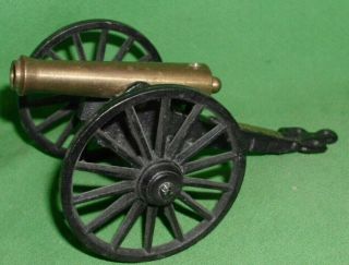 Miniature Brass Barrel Civil War Cannon - Pea Ridge Nat 