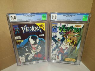 Cgc 9.  8 Venom Lethal Protector 1 & 4 Marvel 2/93 5/93 White Pages
