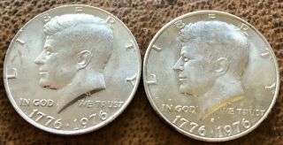 1776 - 1976 P & D Kennedy Half Dollar Set Lightly Circulated