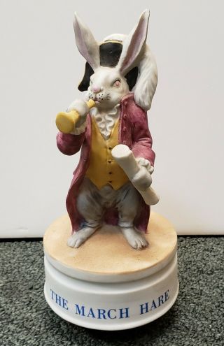Vintage 1982 Seymour Mann Milano Porcelain By Eda The March Hare Musical