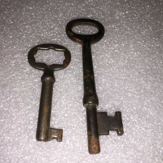 2 Vintage Skeleton Keys One Has 23a On It