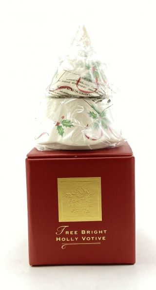 Lenox Tree Bright Christmas Porcelain Tea Light Votive Candle Holder