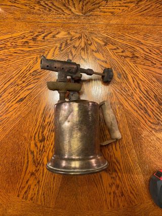 Vintage Clayton Lambert Brass Welding Soldering Iron Gas Blow Torch 2