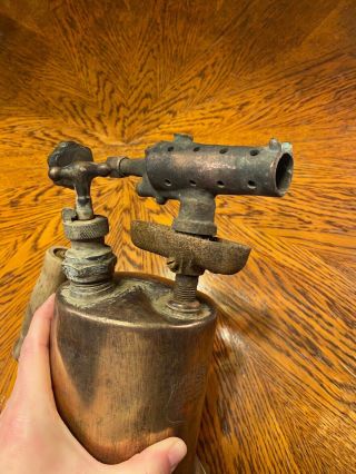 Vintage Clayton Lambert Brass Welding Soldering Iron Gas Blow Torch 3