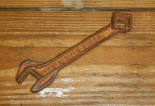 Vintage Cast Iron Planet Jr.  No.  3 Wrench Farm Implement Cultivator Multi - Tool