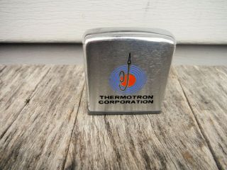 Vintage Zippo Thermotron Corporation Tape Measure Advertising