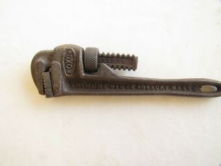 Vintage Roxco Heavy Duty No.  6 Pipe Wrench,  Trimont Mfg.  Co. ,  Roxbury,  Ma 5 5/8 "