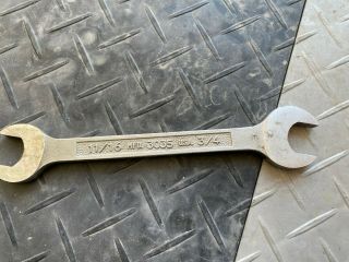 11/16 - 3/4 Plumb Open End Wrench 3035 (plvmb,  Plomb) Made In The Usa