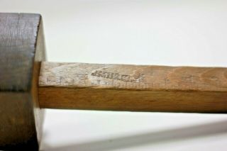 Antique wood scribe marking gauge with wood screw (Stamped J.  MURRAY) 2