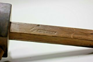 Antique wood scribe marking gauge with wood screw (Stamped J.  MURRAY) 3