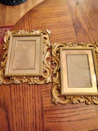Norleans Set Of 2 Ornate Gold Colored Picture Frames 8 X 10 Outside