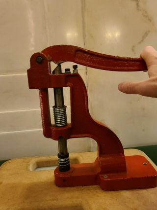 Hand Press Punch Machine Aka Grommet,  Rivet,  Snap Fastener & Eyelet Setting