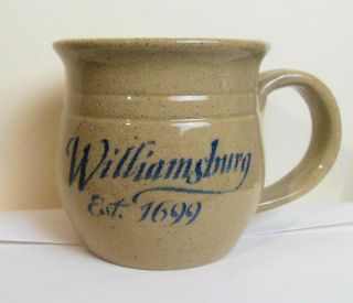 Williamsburg Mug Potbelly Shape Faux Salt Glaze