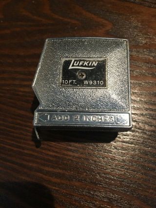 Vintage Lufkin “white Clad” 10 Foot W - 9310 Measuring Tape