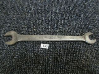 Vintage Herbrand H - 1 17/32 " X 7/16 " Double Open End Tappet Wrench Thin Early Usa