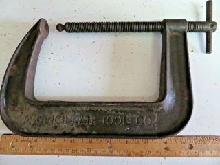Vintage Cincinnati Tool Co 6 1/2 Inch Deep Clamp No.  573 - 6 1/2 C - Clamp Usa Made