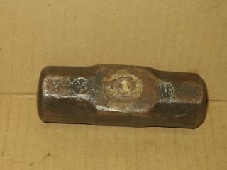 Vintage 3 Lb Sledge Hammer Head Blacksmithing Tool Stamped 
