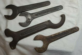 Vintage Set Of 4 - " The Sharples Separator Co.  / Tubular / Implement Wrenches