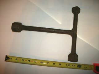 Vintage Osborne P187 3 - Way T - Handle Wrench,  3/4 Square,  7/8 Square,  1 - 1/8 Hex